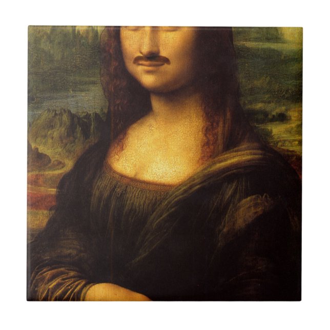 mona lisa moustache tile (Front)