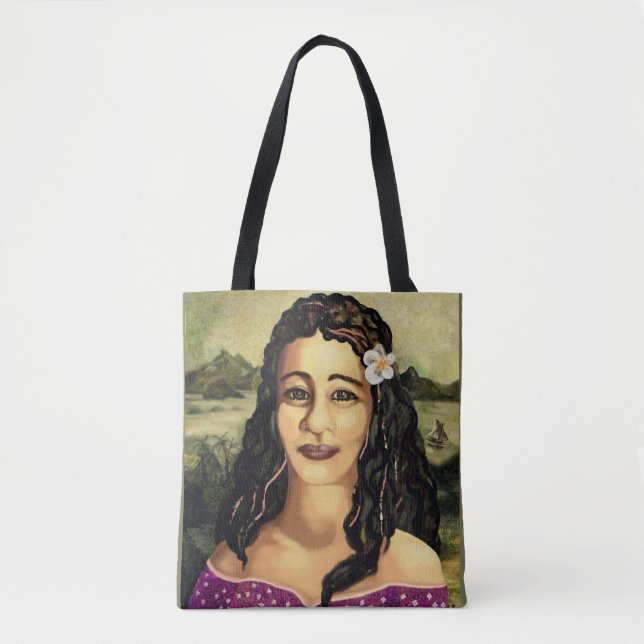 Mona Lisa of the Pacific Tote Bag (Front)