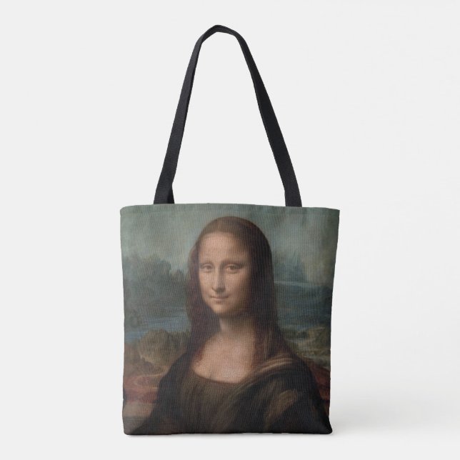 Mona Lisa Painting Tote Bag (Back)