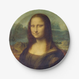 Mona Lisa Paper Plate