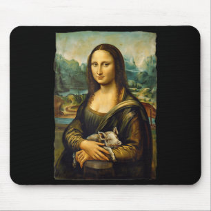 Mona Lisa Pig Piglet Portrait Art Painting Tank To Mouse Mat