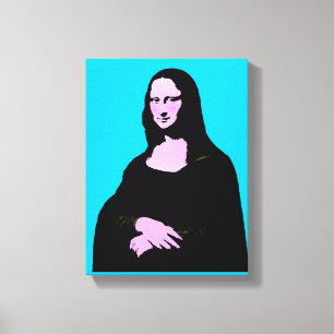 Mona Lisa Pop Art Style Canvas Print