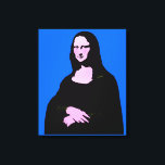 Mona Lisa Pop Art Style Canvas Print<br><div class="desc">* Pop-Art style of Mona Lisa portrait. Add background colour of your choice. Use the CUSTOMIZE IT button to get started. ... ..A re-edit of the art of Leonardo da Vinci. (Mona Lisa) . ... ..At The *Spoofing The Arts* Store, you'll find re-edits (mostly parody) of famous fine art work....</div>