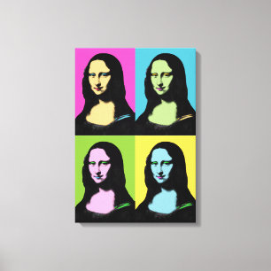 Mona Lisa - Pop Art Style Canvas Print