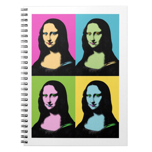 Mona Lisa - Pop Art Style  Notebook (Front)