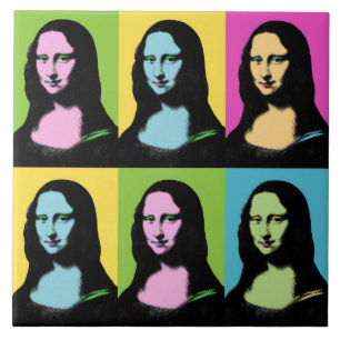 Mona Lisa - Pop Art Style Tile