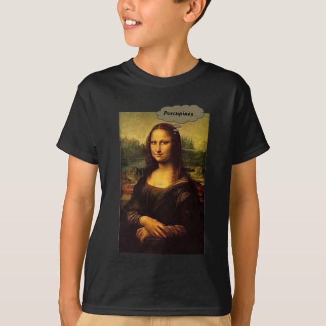 Mona Lisa Porcupines T-Shirt (Front)