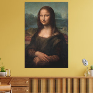 Mona Lisa Portrait Canvas Print