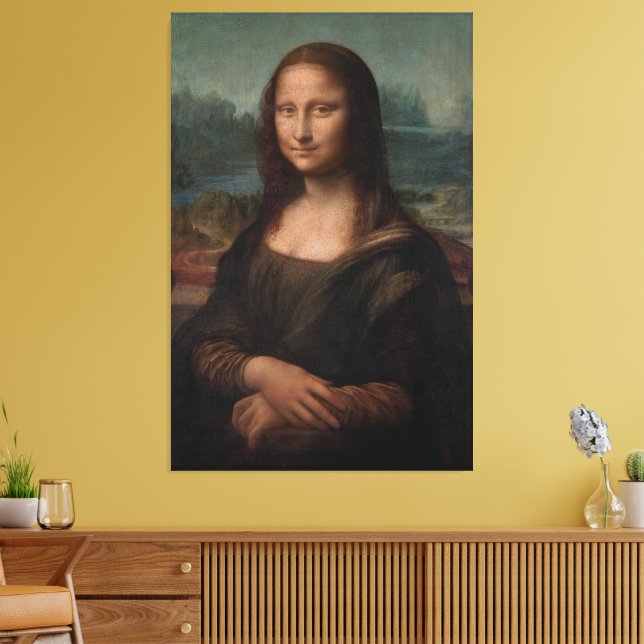 Mona Lisa Portrait Canvas Print (Insitu(LivingRoom))