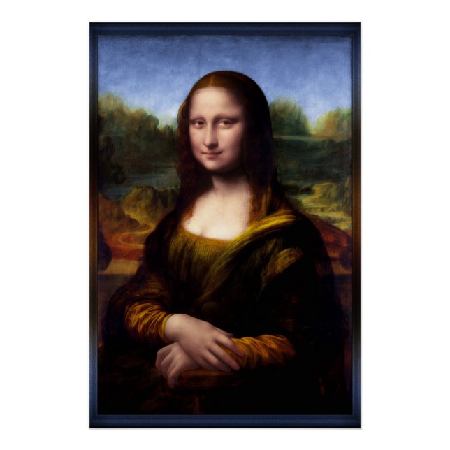 Mona Lisa (Portrait of Lisa Gherardini) Poster (Front)