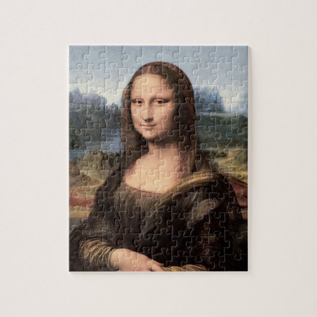 Mona Lisa Portrait / Painting Jigsaw Puzzle (Vertical)