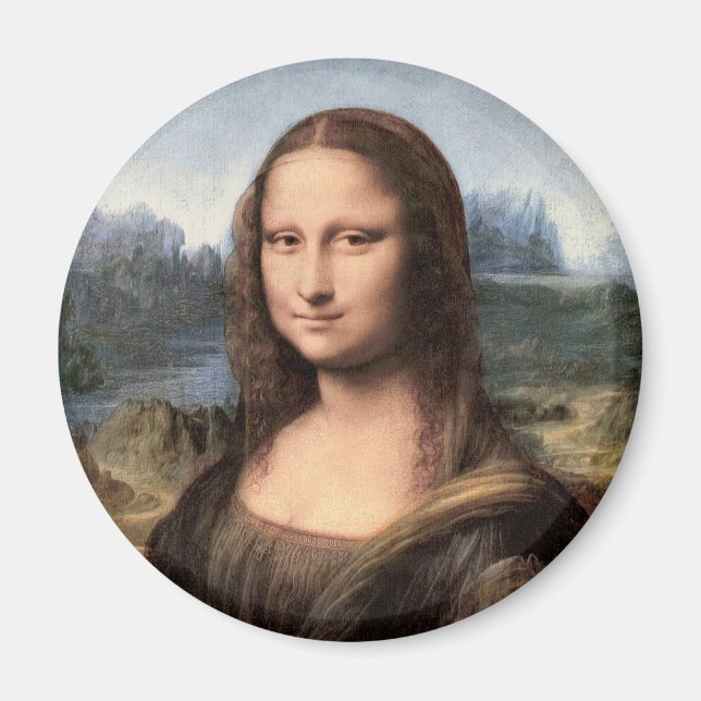 Mona Lisa Portrait / Painting Magnet (Front)