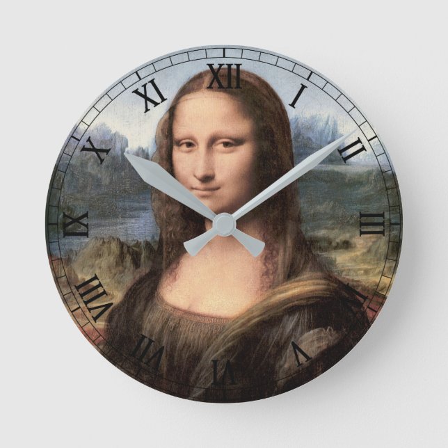Mona Lisa Portrait / Painting Round Clock (Front)