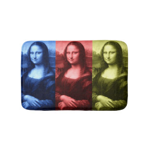 Mona Lisa Primary Colours Bath Mat