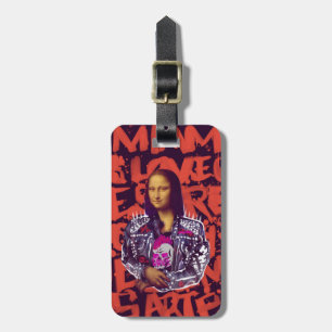 Mona Lisa Punk Art Luggage Tag