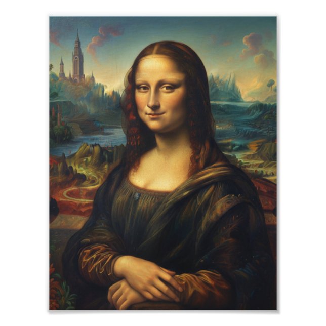 Mona Lisa" Renaissance Art Wall Print (Front)