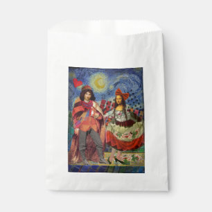 Mona Lisa Romantic Funny Colourful Artwork Favour Bags