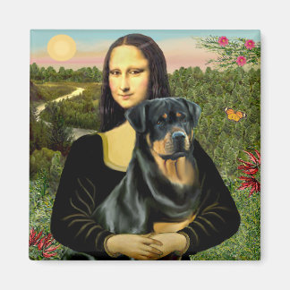 Mona Lisa - Rottweiler (#3) Magnet