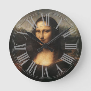 Mona Lisa Round Clock