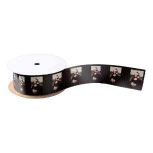 Mona Lisa Santa Hat Christmas Satin Ribbon