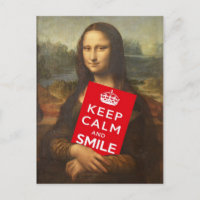Mona Lisa Says Keep Calm And Smile