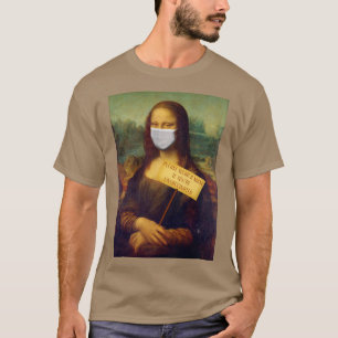Mona Lisa Says Please Wear a Mask T-Shirt