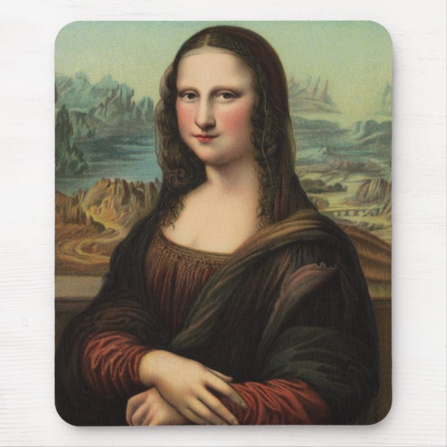 Mona Lisa Smile Mousepad (Front)
