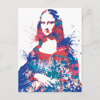 Mona Lisa splach Postcard