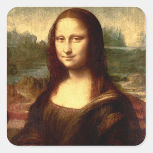 Mona Lisa Square Sticker