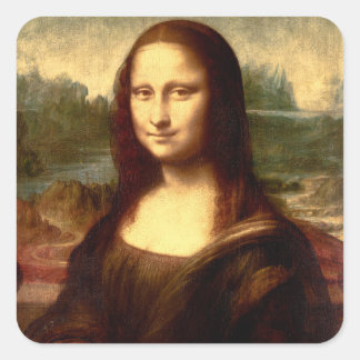 Mona Lisa Square Sticker