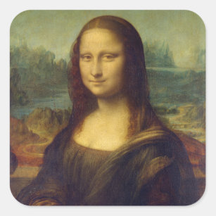 Mona Lisa Square Sticker