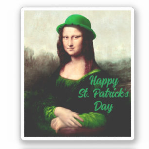 Mona Lisa St. Patrick's Day Clover