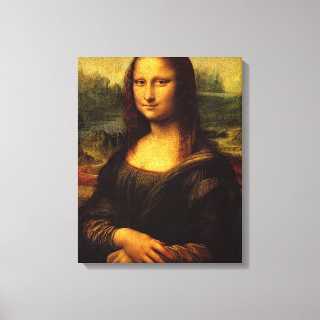 Mona Lisa Stretched Canvas Print (Front)