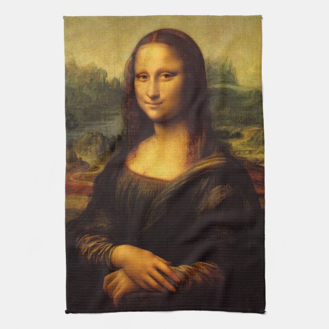 Mona Lisa Tea Towel (Vertical)