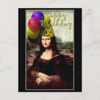 Mona Lisa -  The Birthday Girl Postcard