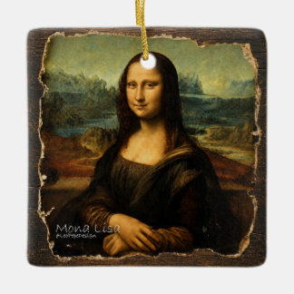 MONA LISA, the Joconde, Ceramic Ornament