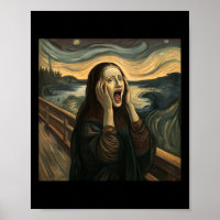 Mona Lisa The Scream Halloween Costume Party Art