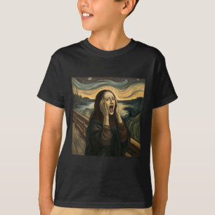 Mona Lisa The Scream Halloween Costume Party Art T-Shirt