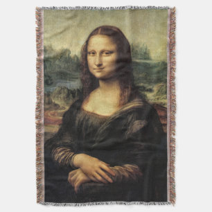 Mona Lisa  Throw Blanket