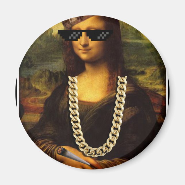 Mona Lisa Thug Life Art Life Magnet (Front)