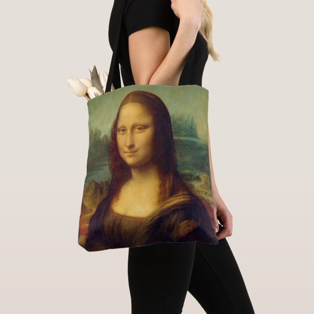 Mona Lisa Tote Bag (Close Up)