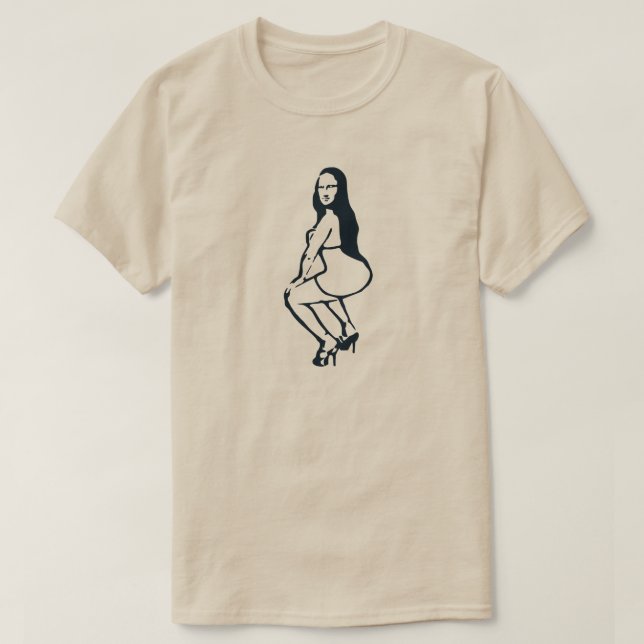 Mona Lisa Twerking T-Shirt (Design Front)