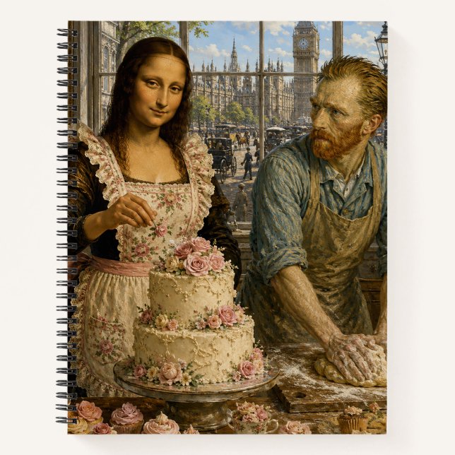 Mona Lisa & Van Gogh Bake Off Notebook (Front)