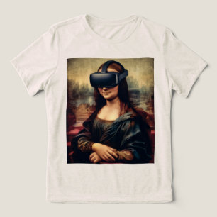 Mona Lisa VR headset  Tri-Blend Shirt