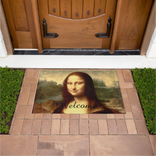 Mona Lisa Welcome Doormat