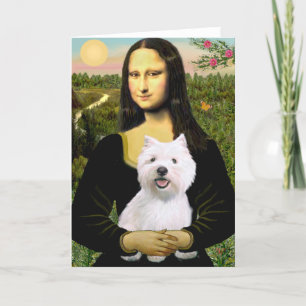 Mona Lisa - Westie 2 Card