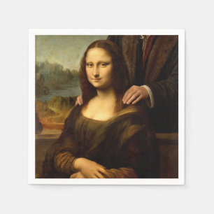 Mona Lisa with a Male Companion Napkin