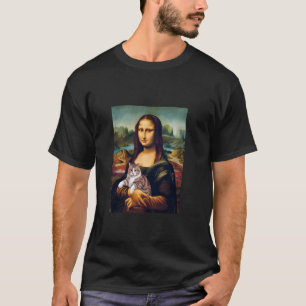 Mona Lisa with American Shorthair Cat Lovers Tee