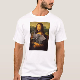 Mona Lisa With Elephant T-Shirt