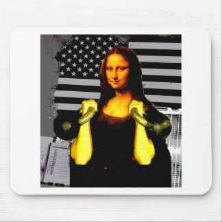 Mona Lisa with KettleBells Mouse Mat